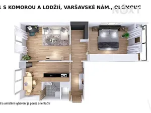 Prodej bytu 2+1, Olomouc, Varšavské nám., 56 m2