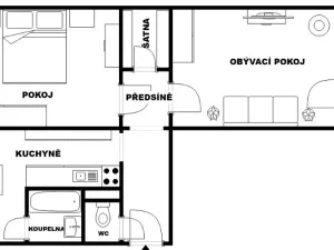 Prodej bytu 2+1, Šumperk, J. z Poděbrad, 56 m2