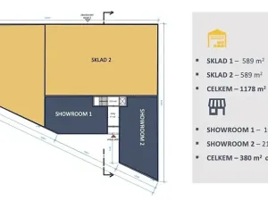 Pronájem obchodního prostoru, Zlatníky-Hodkovice, Technologická, 2021 m2