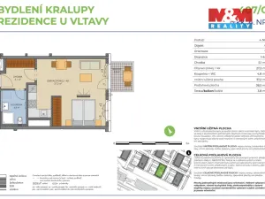 Prodej bytu 1+kk, Kralupy nad Vltavou, Nádražní, 42 m2