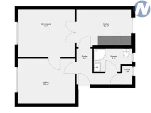 Prodej bytu 2+1, Volary, Revoluční, 53 m2