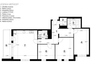 Prodej bytu 4+kk, Praha - Modřany, Mezi vodami, 114 m2