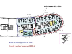Pronájem kanceláře, Praha - Nusle, Pikrtova, 536 m2