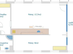 Prodej bytu 2+kk, Praha - Nusle, Kotorská, 43 m2