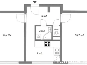 Pronájem bytu 2+1, Praha - Veleslavín, Na okraji, 55 m2