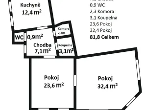 Prodej bytu 2+1, Boskovice, Havlíčkova, 82 m2