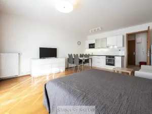 Pronájem bytu 1+kk, Praha - Holešovice, Komunardů, 36 m2