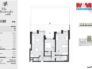 Prodej bytu 3+kk, Brandýs nad Labem-Stará Boleslav, Dřevčická, 92 m2