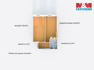 Pronájem kanceláře, Dobřany, Alšova, 47 m2