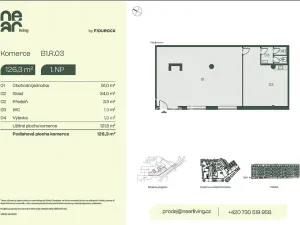 Prodej obchodního prostoru, Praha - Libeň, Na kopečku, 126 m2