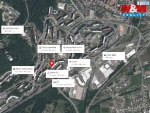 Pronájem bytu 1+1, Chomutov, Borová, 35 m2