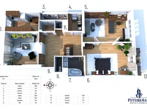 Prodej bytu 3+1, Praha - Holešovice, Dobrovského, 120 m2