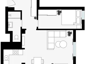 Prodej bytu 2+kk, Praha - Holešovice, Ortenovo náměstí, 50 m2