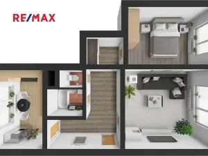 Pronájem bytu 2+1, Česká Lípa, Červeného kříže, 56 m2