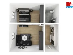 Pronájem bytu 2+kk, Radnice, Na Potocích, 49 m2