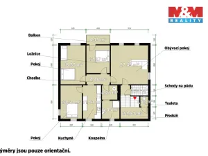 Prodej bytu 4+1, Černošice, Komenského, 109 m2