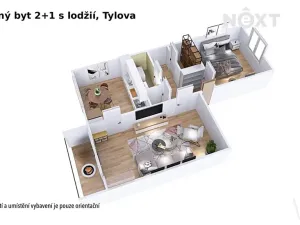 Pronájem bytu 2+1, Šumperk, Tylova, 55 m2