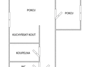 Pronájem bytu 2+1, Most, M. G. Dobnera, 54 m2