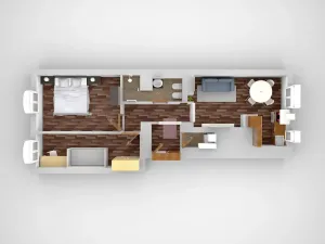 Pronájem bytu 3+kk, Praha - Nové Město, Koubkova, 61 m2