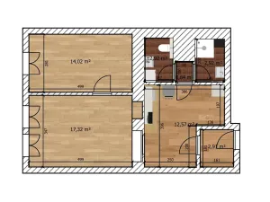 Prodej bytu 2+kk, Praha - Karlín, Za Poříčskou bránou, 53 m2