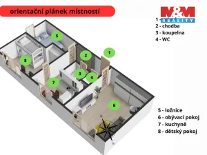 Prodej bytu 3+1, Žďár nad Sázavou - Žďár nad Sázavou 3, Brodská, 60 m2