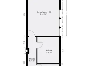 Pronájem bytu 2+kk, Hostivice, Unhošťská, 45 m2