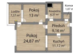 Prodej bytu 2+kk, Plzeň, Sedlecká, 69 m2