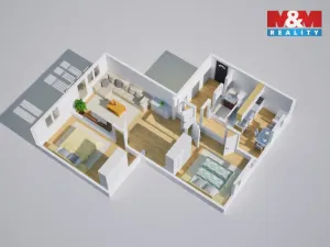 Prodej bytu 3+1, Ústí nad Labem - Bukov, 17. listopadu, 68 m2