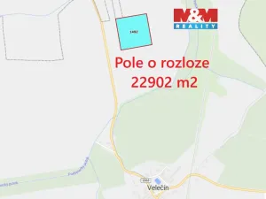 Prodej pole, Velečín, 22902 m2