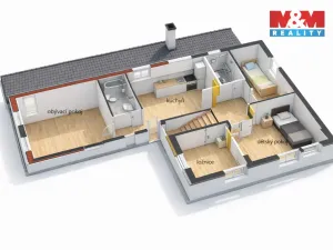 Prodej bytu 4+1, Žehušice, V Chaloupkách, 120 m2