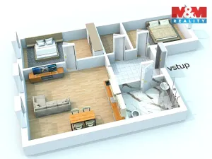 Pronájem bytu 3+kk, Žleby, Zámecké náměstí, 75 m2