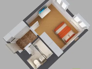 Prodej bytu 1+kk, Praha - Libeň, Sokolovská, 20 m2