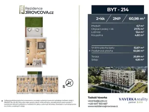 Prodej bytu 2+kk, České Budějovice, Jírovcova, 60 m2