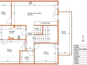 Pronájem bytu 4+kk, Pardubice, V Ráji, 350 m2