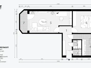 Prodej bytu 2+1, Brno, Arbesova, 56 m2