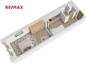 Prodej bytu 1+1, Praha - Smíchov, Kováků, 28 m2