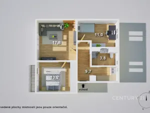 Pronájem bytu 3+kk, Meziboří, Májová, 58 m2