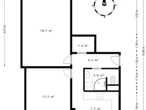 Pronájem bytu 2+1, Nymburk, Jurije Gagarina, 52 m2