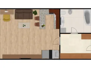 Pronájem bytu 1+kk, Brno, Keřová, 32 m2