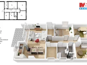 Pronájem rodinného domu, Olomouc - Slavonín, Jižní, 86 m2