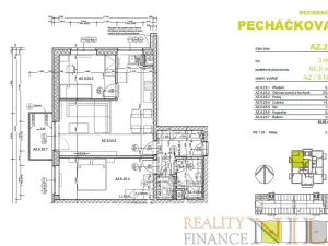Prodej bytu 3+kk, Plzeň, Pecháčkova, 66 m2
