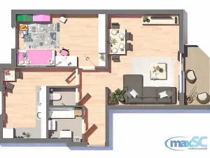 Prodej bytu 2+1, Sezemice, Spojovací, 58 m2