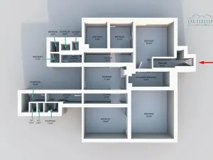 Prodej bytu 4+kk, Plzeň, Nerudova, 134 m2