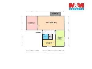 Prodej bytu 3+1, Kopidlno, U Nádraží, 65 m2