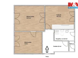Prodej bytu 2+1, Zastávka, Havířská, 50 m2