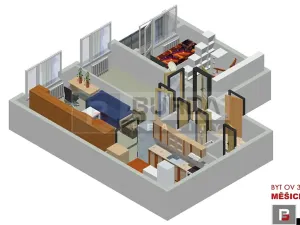 Prodej bytu 3+1, Měšice, 68 m2