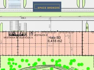 Pronájem skladu, Lovosice, Terezínská, 6418 m2