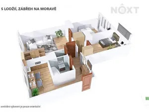 Pronájem bytu 3+1, Zábřeh, Krumpach, 67 m2