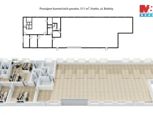 Pronájem obchodního prostoru, Vsetín, Bobrky, 511 m2