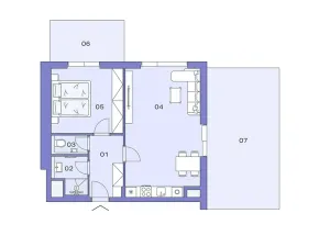 Prodej bytu 2+kk, Praha - Modřany, Československého exilu, 58 m2